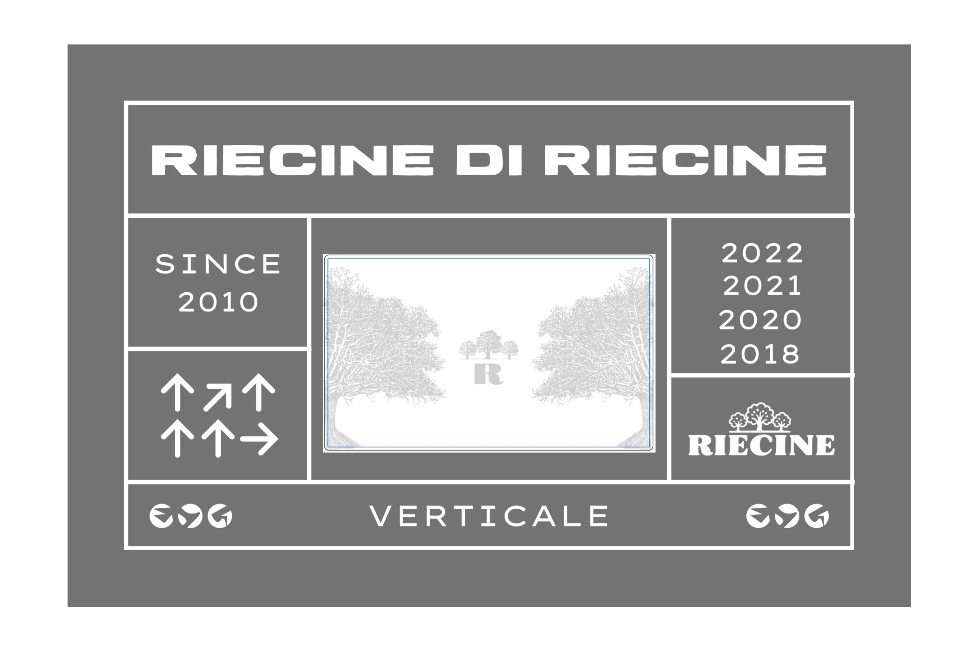 Riecine Riecine di Riecine verticale vino rosso 4x0,75 L