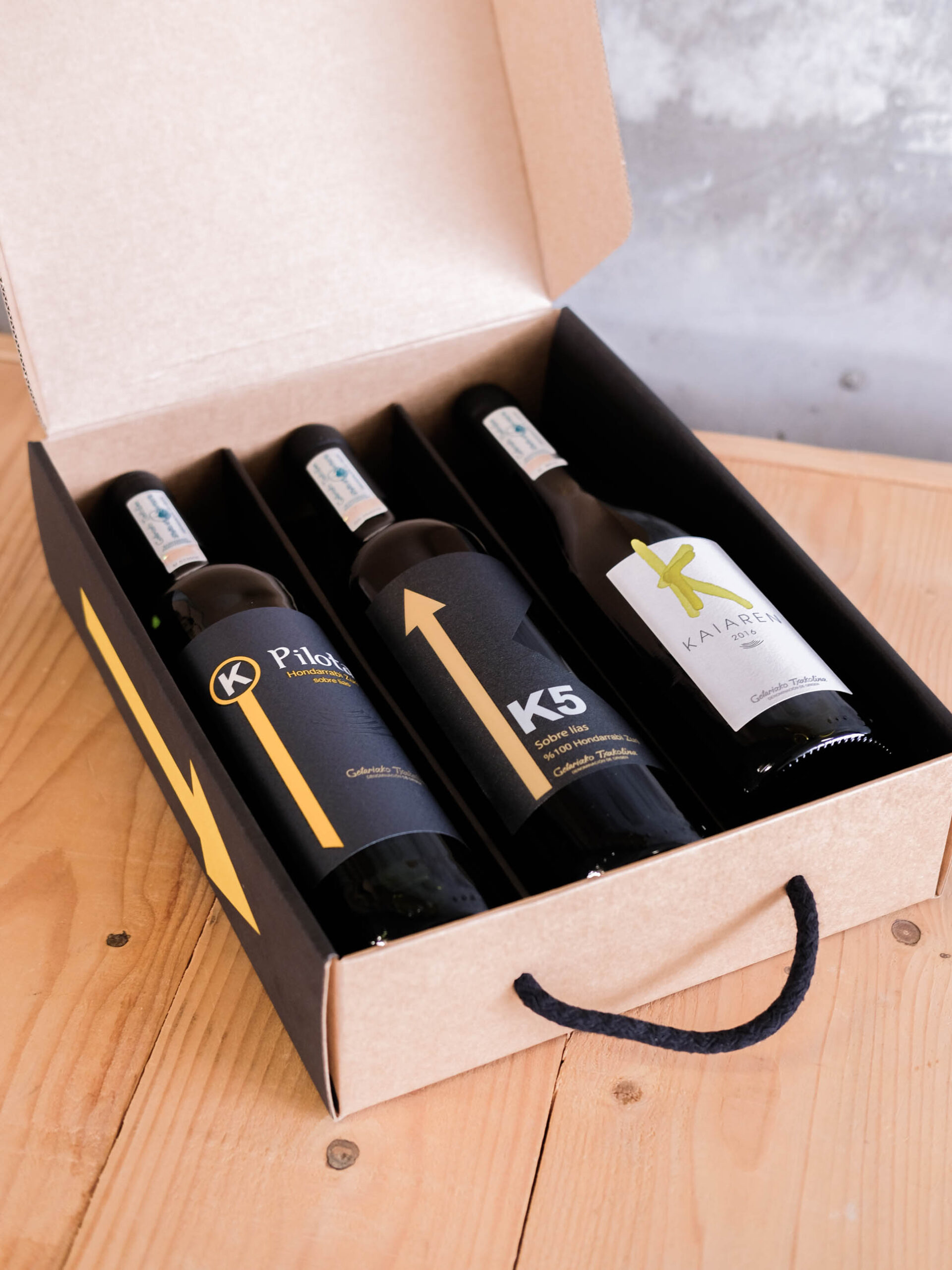 Bodega K5 Packs Cofanetto 3 Bottiglie K5 Kpilota Kaiaren Vino Bianco