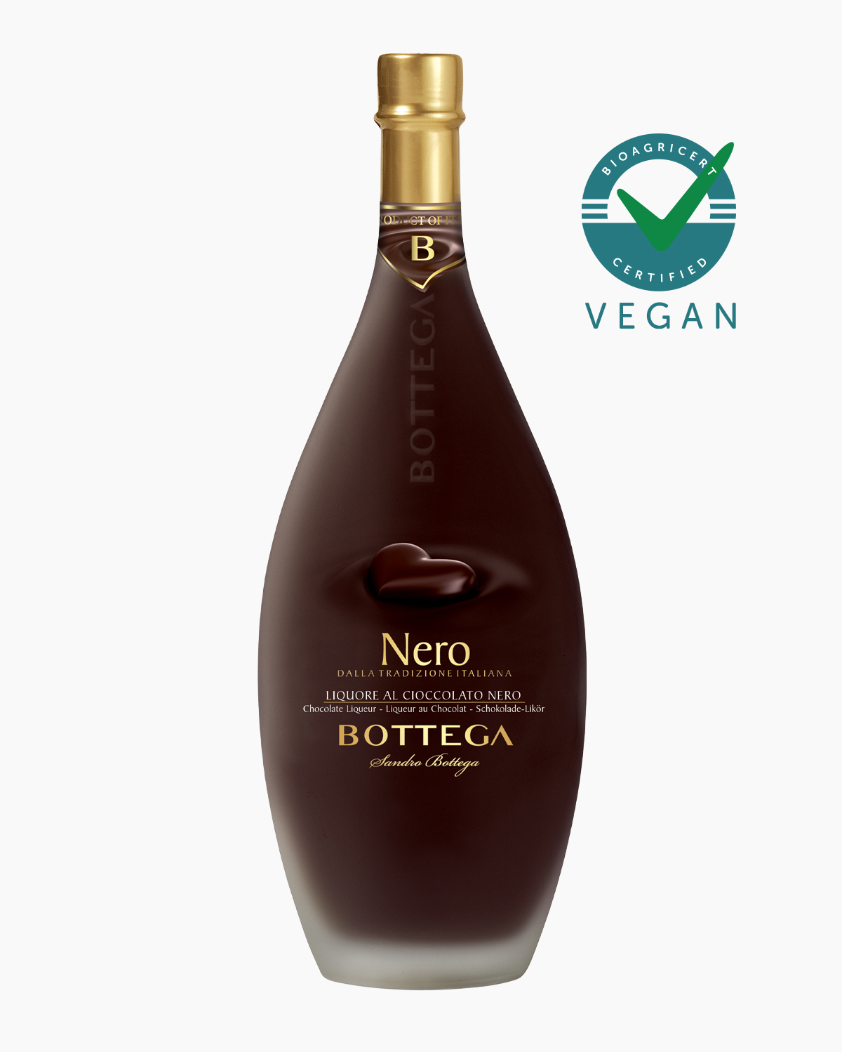 Stefano Bottega Nero liquore bottiglia italiana