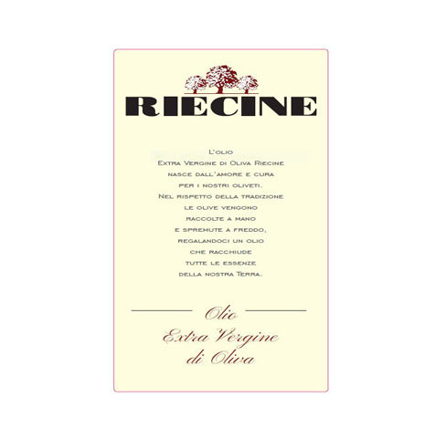 Riecine EVO Olio Extra Vergine di Oliva 500 ml Toscano