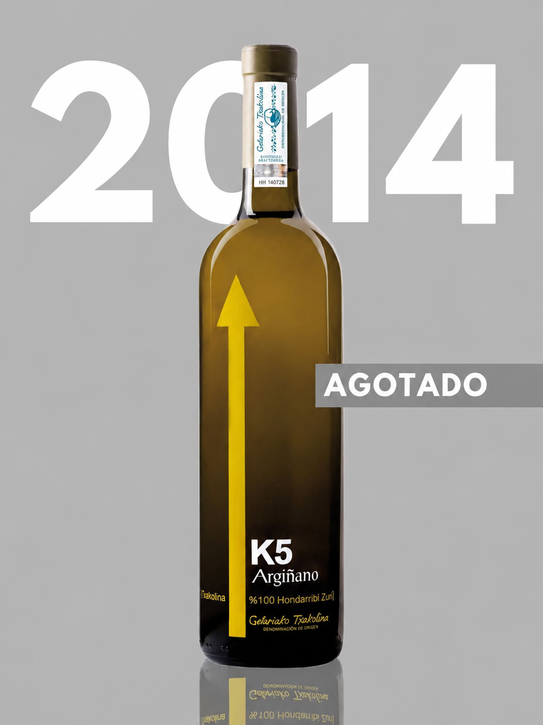 Bodega K5 K5 2014 vino bianco Hondarrabi Zuri