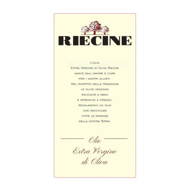 Riecine EVO Olio Extra Vergine di Oliva 500 ml Toscano