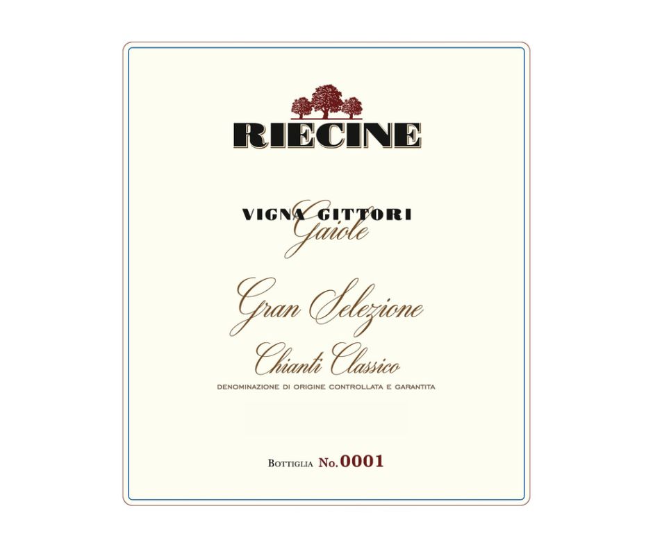 Riecine Vigna Gittori 2022 vino rosso Gran Selezione 0,75 L