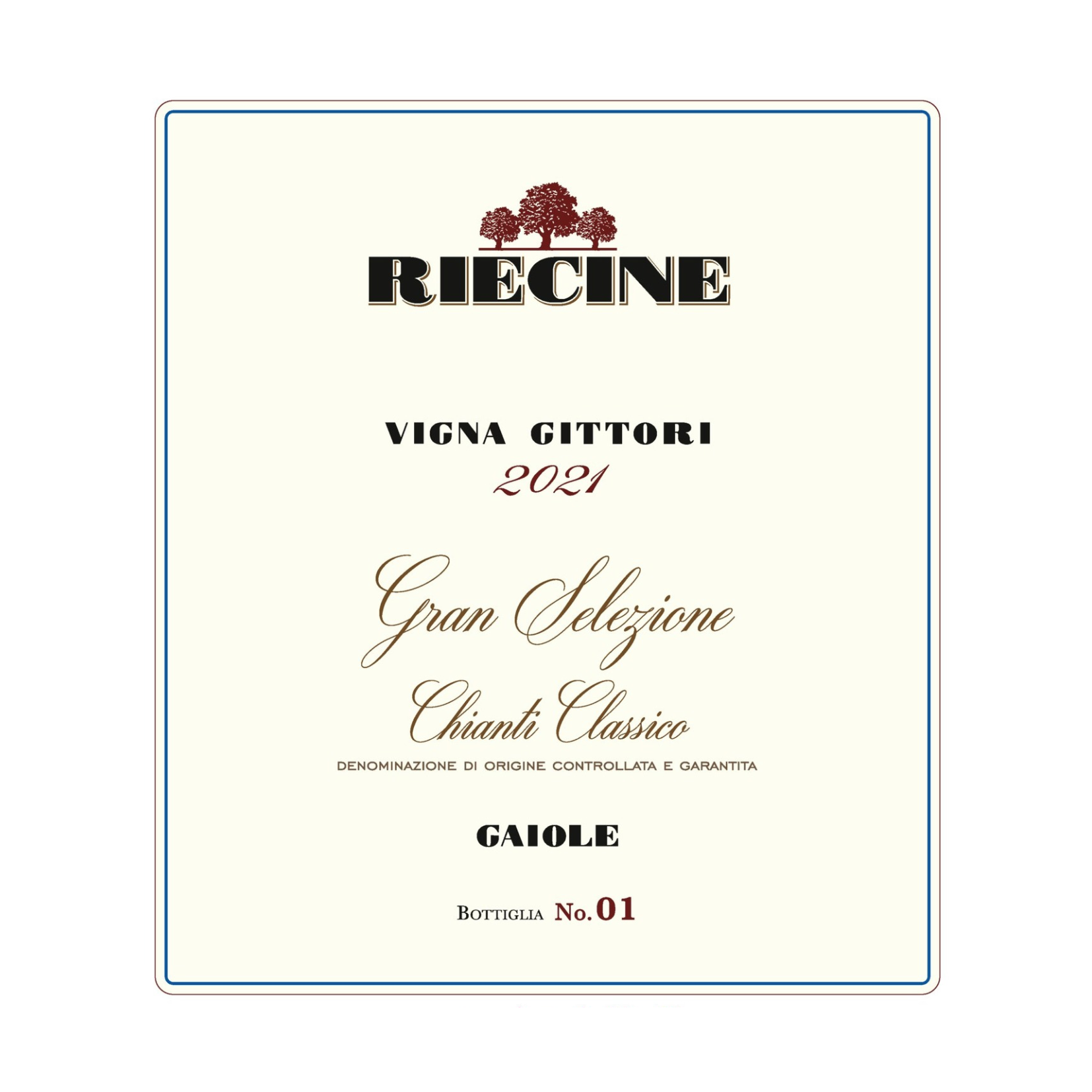 Riecine Vigna Gittori 2022 Gran Selezione vino 0,75 L