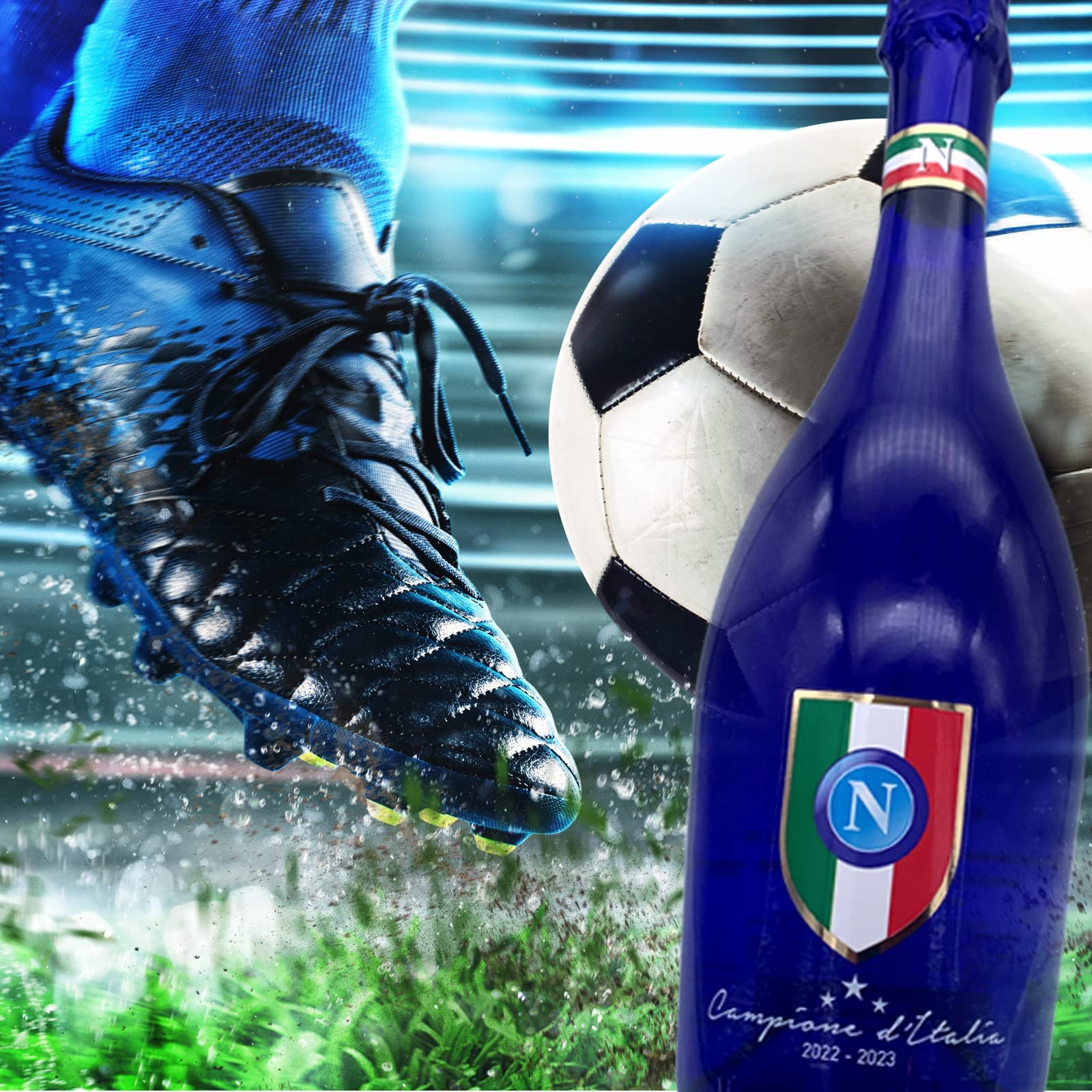 Bottega Prosecco DOC Napoli Scudetto Spumante Brut 750ml Blu