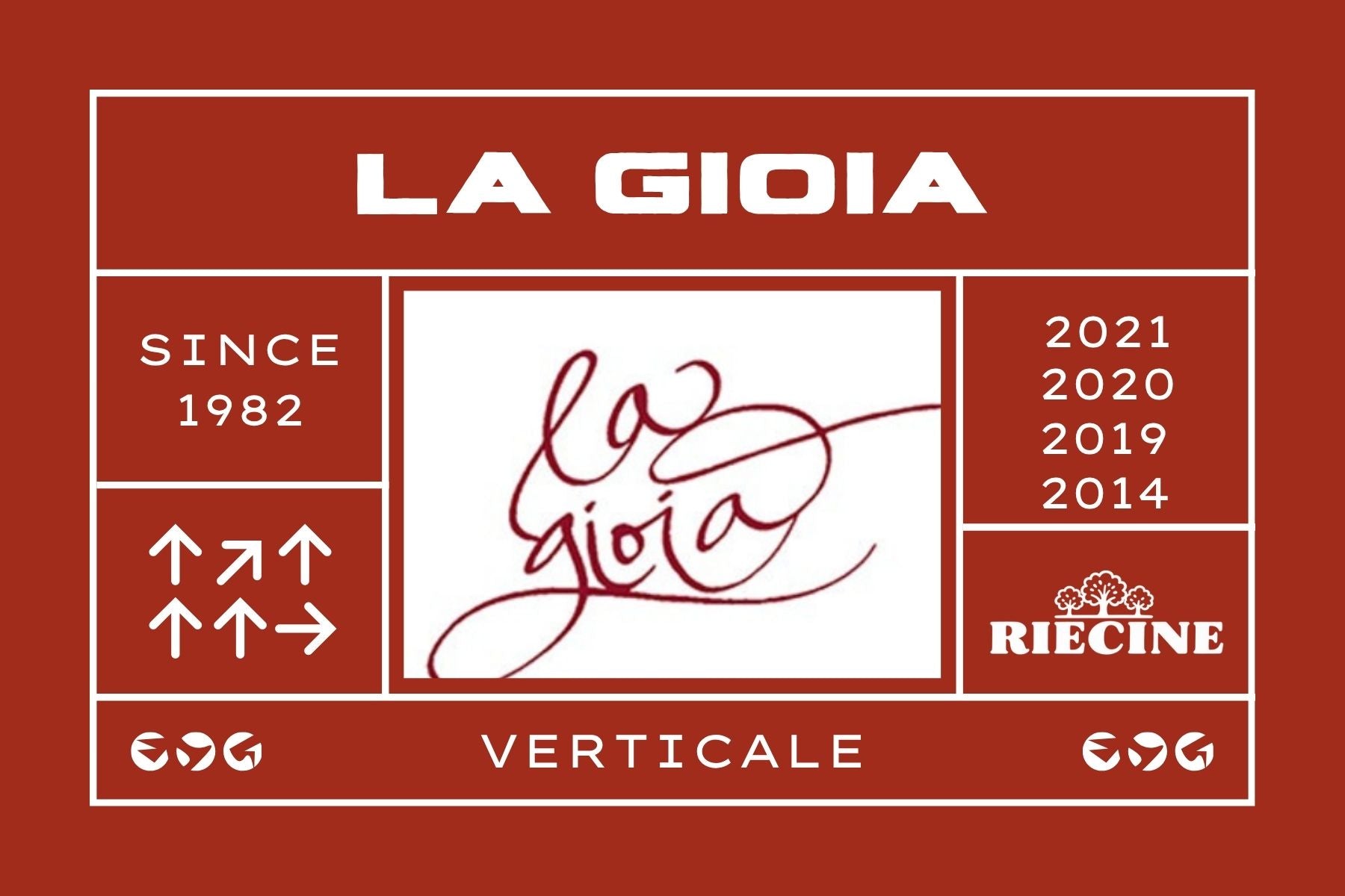 Riecine La Gioia Verticale 4 Bottiglie Vino Rosso Toscana