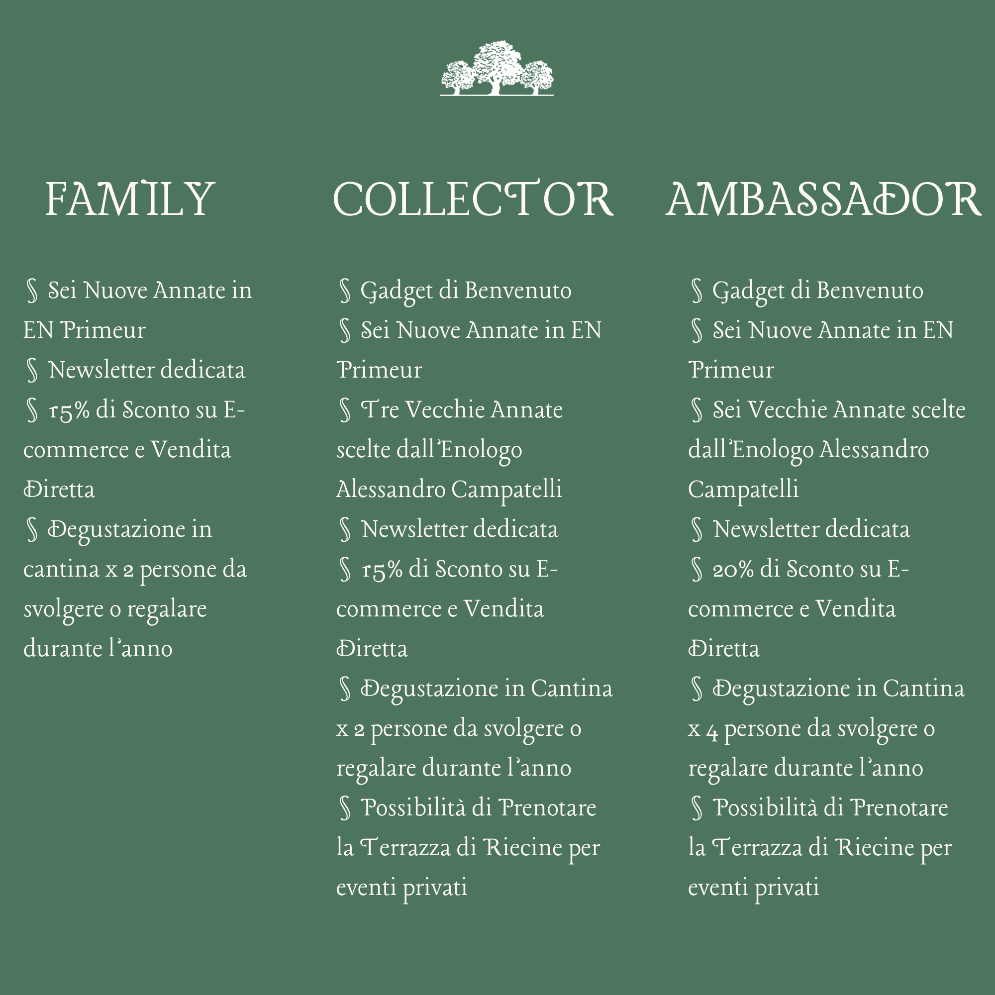 Riecine Wine Club Family degustazione vini cantina