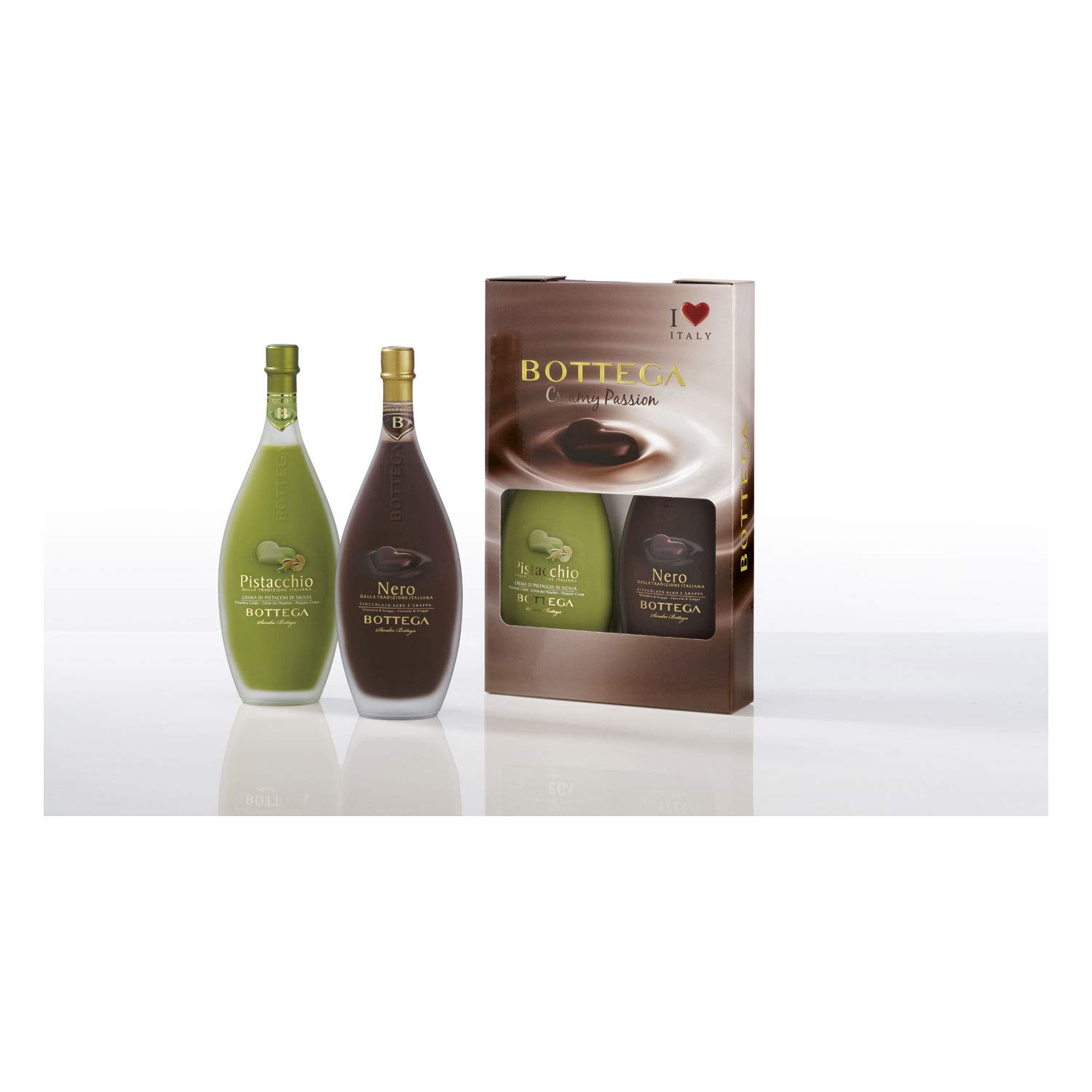 Bottega Nero & Pistacchio Liquore 2x500ml Cioccolato e Pistacchio