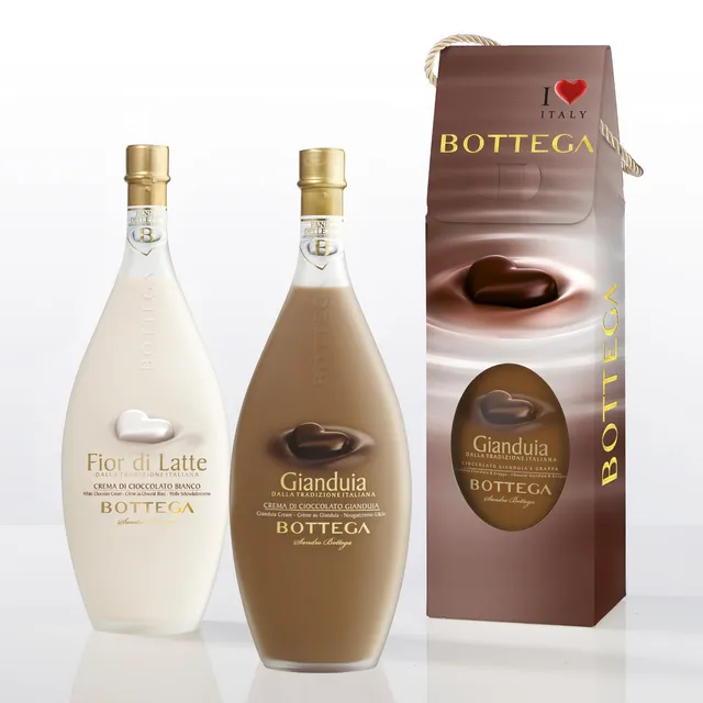 Bottega Black & White liquore crema 2x500ml fiordilatte gianduia