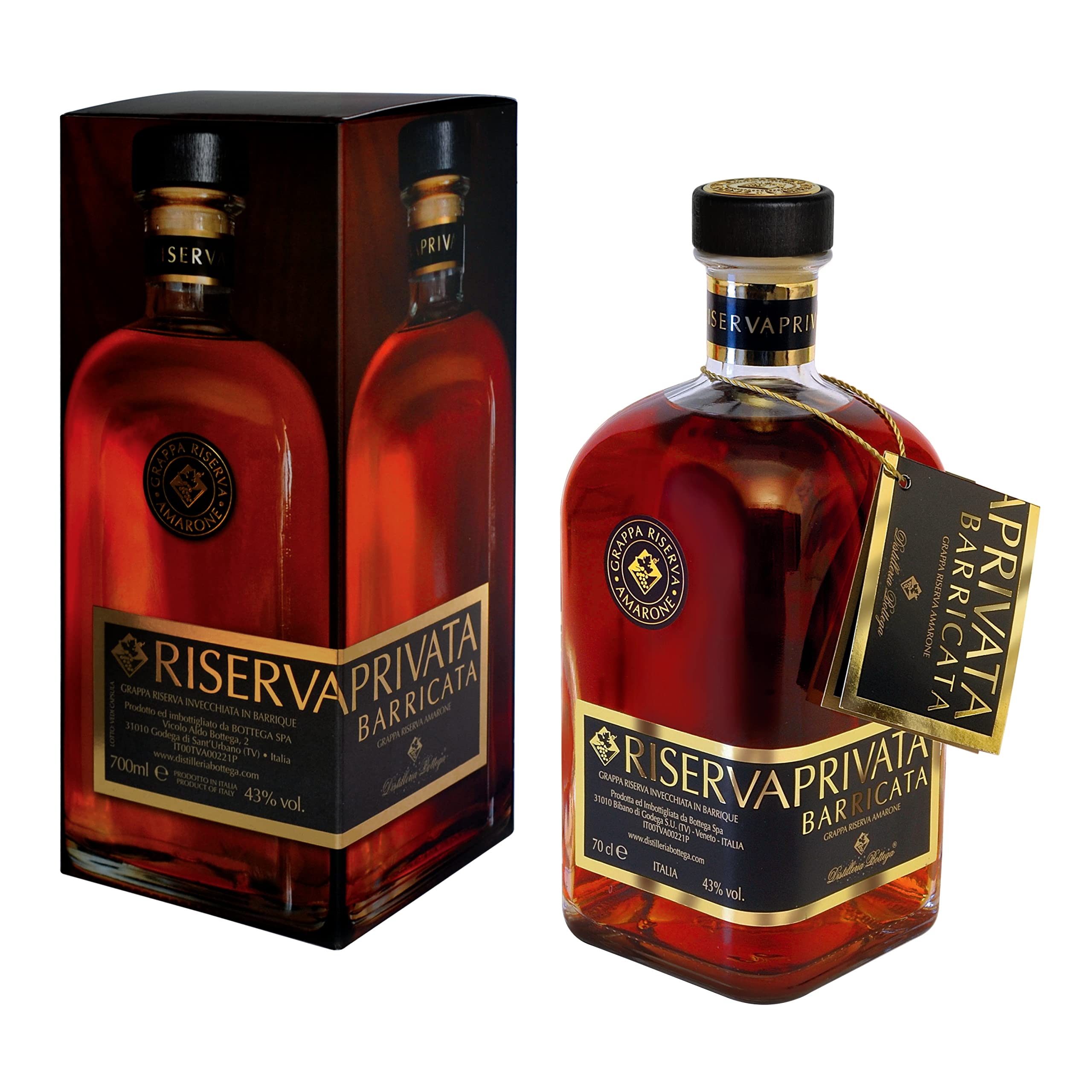 Bottega Riserva Privata Grappa Barricata Amarone 700ml con Astuccio