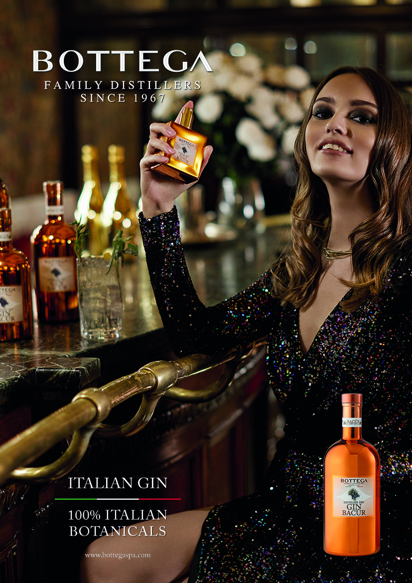 Bottega Bacûr gin italiano bottiglia premium