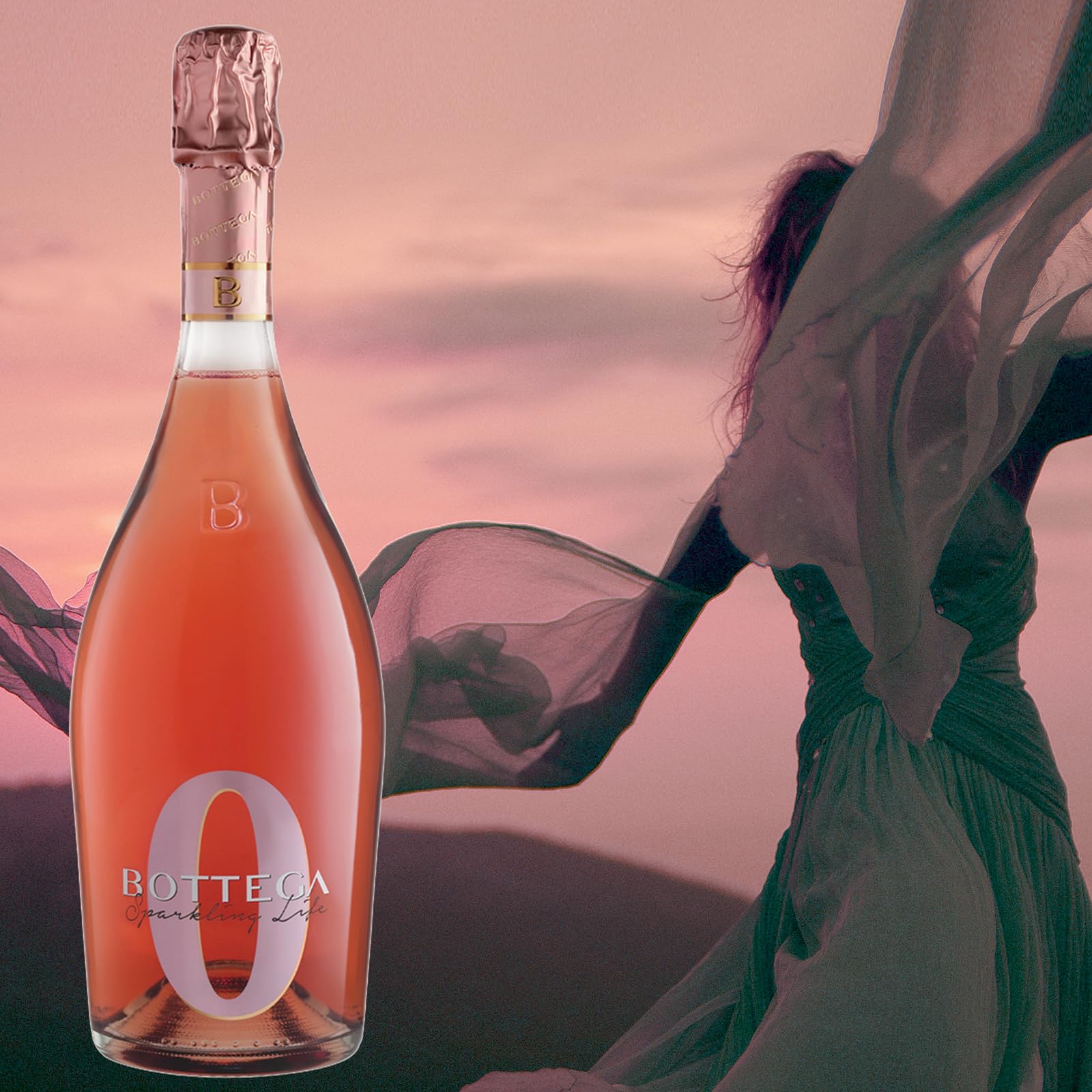 Bottega Sparkling Life 0 Rosé analcolico 750 ml x3
