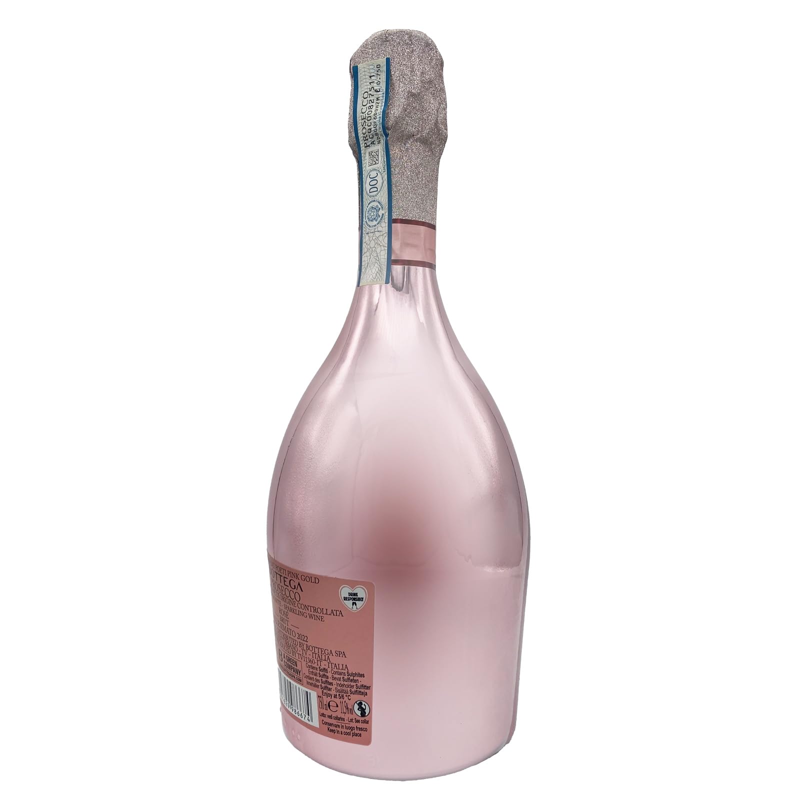 Bottega Pink Gold Prosecco DOC Rosé 750ml Astuccio