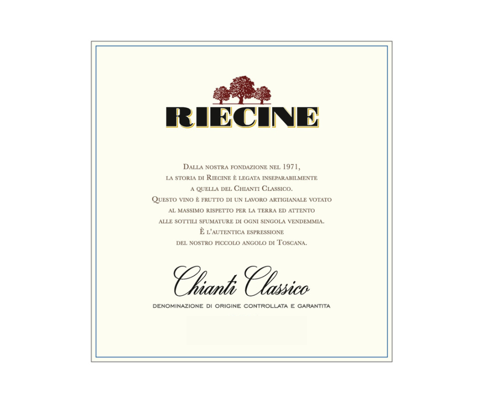 Riecine Chianti Classico vino rosso 0,75 L 2024
