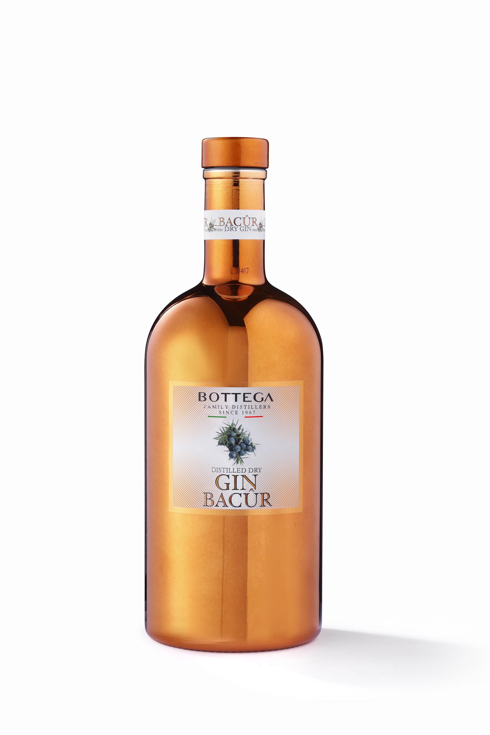 Bottega Bacûr Dry Gin gift set gin 500ml con 2 bicchieri