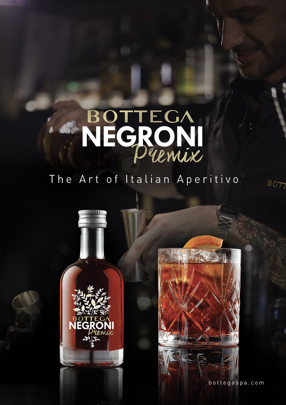 Bottega Negroni Premix Cocktail 1 l