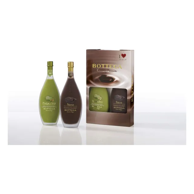 Bottega Nero & Pistacchio Liquore 2x500ml Cioccolato e Pistacchio