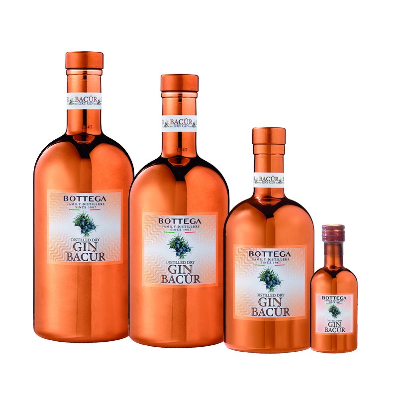 Bottega Bacûr gin italiano bottiglia premium