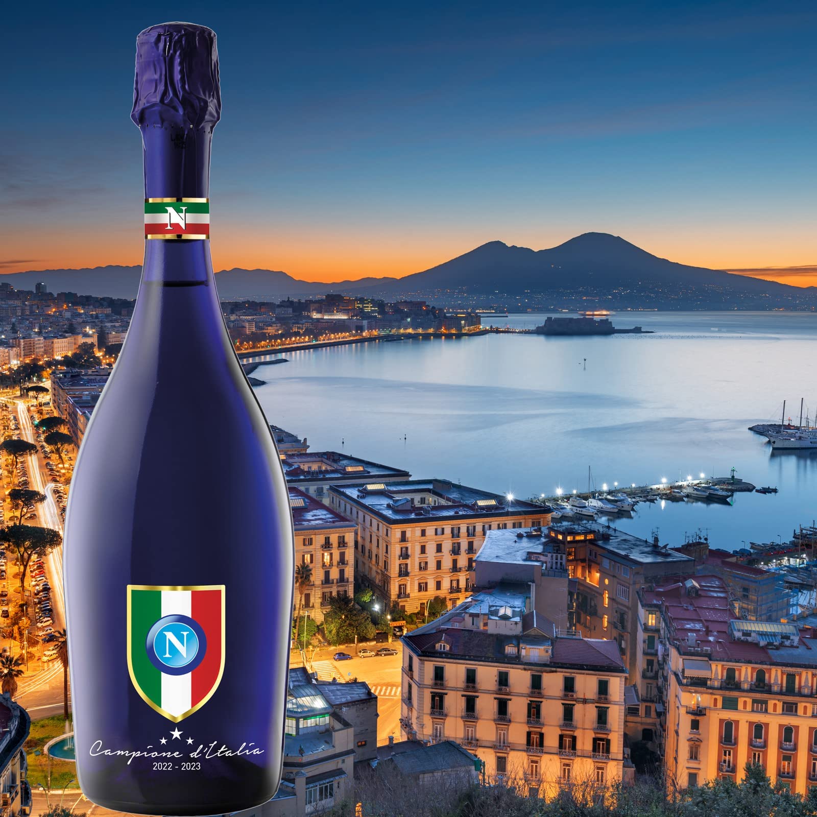 Bottega Prosecco DOC Napoli Scudetto Spumante Brut 750ml Blu
