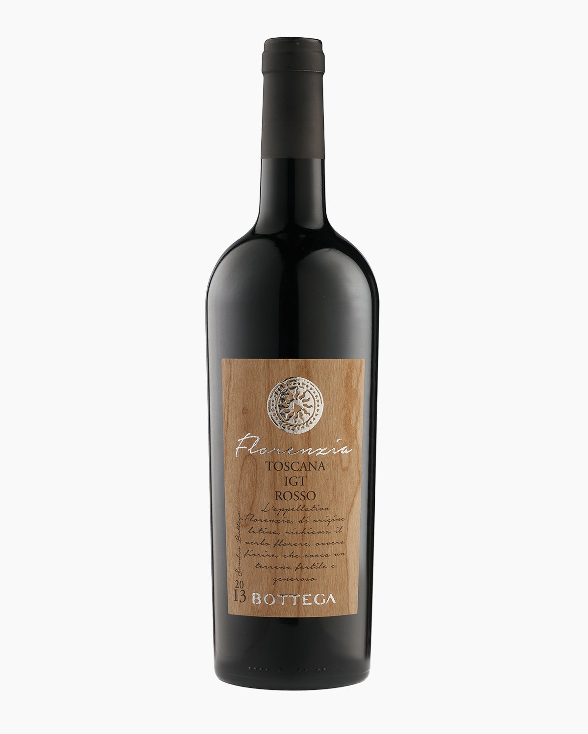 Bottega Florenzia Toscana vino rosso 750 ml medaglia oro