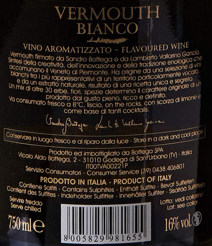 Bottega Vermouth Bianco 750ml
