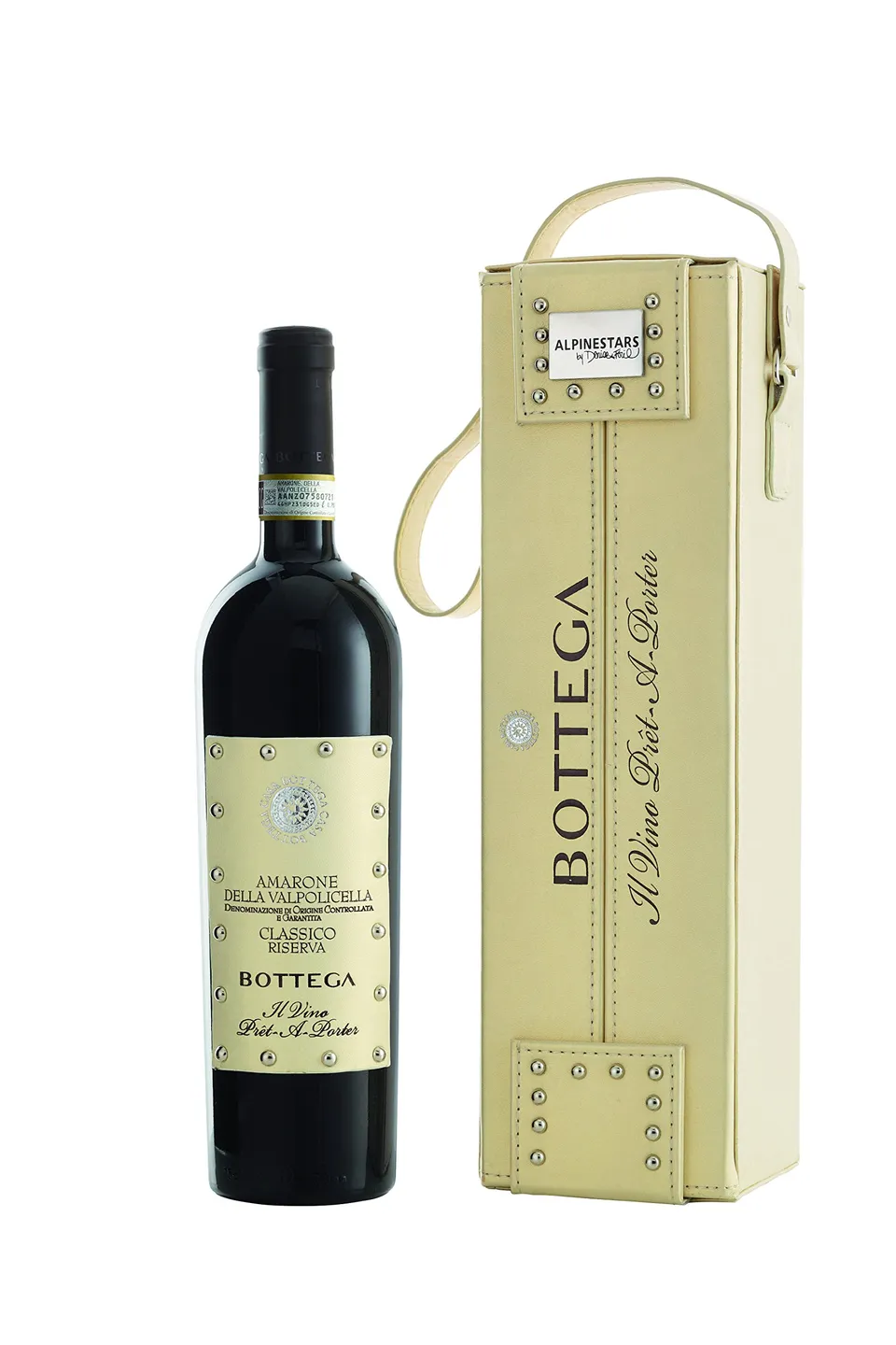 Bottega Prêt-à-Porter Amarone Riserva vino rosso astuccio pelle 750ml