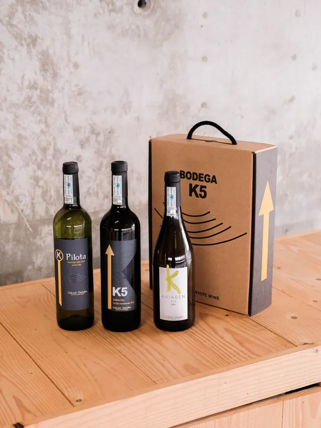 Bodega K5 Packs Cofanetto 3 Bottiglie K5 Kpilota Kaiaren Vino Bianco